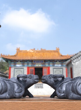 天然青石雕刻石雕石头卧牛