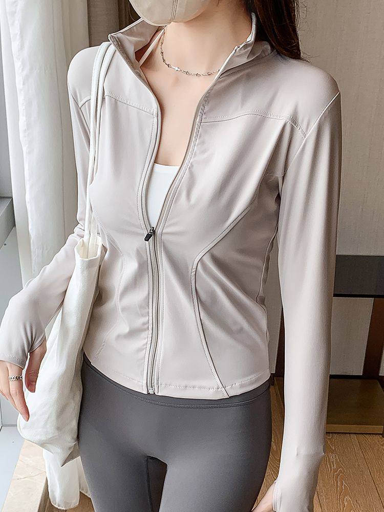 巨显瘦外套户外跑步瑜伽服上衣专业普拉提训练运动速干健身服女,淘宝优惠券,粉丝福利购,淘宝优惠卷