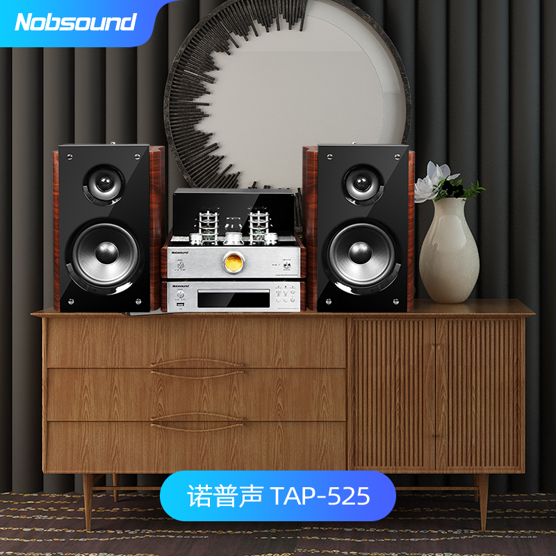 诺普声TAP-525蓝牙胆机DVD/CD组合音响台式家用发烧HIFI套装音箱-图2