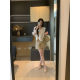 XINYI Soft light filter summer summer heavy-duty lotus leaf collar pleated shirt for women to look slim and versatile X626X05101