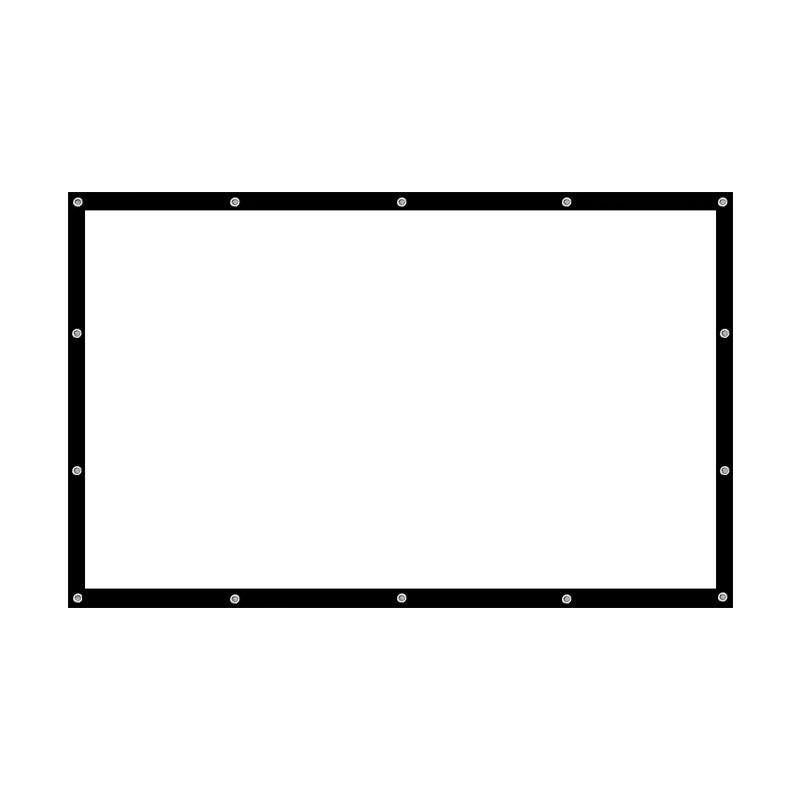 户外露天电影幕布200寸300寸便携可折叠投影银幕背景白布超大定制 - 图2