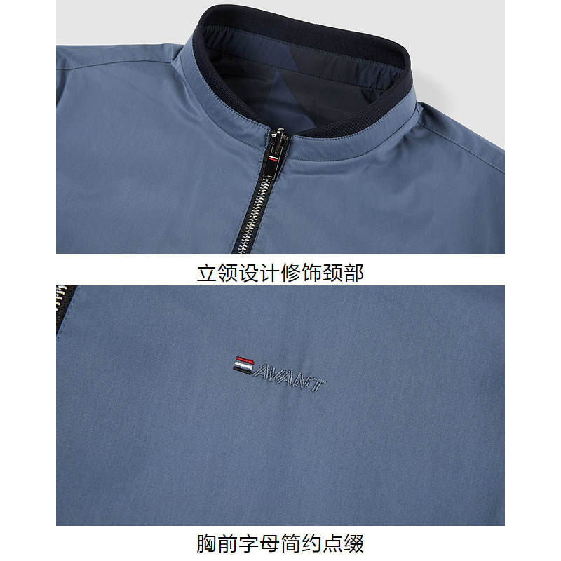 海品牌撤柜 双面穿夹克男士春秋季棒球领时尚休闲外套HWJAD3D687A,淘宝优惠券,粉丝福利购,淘宝优惠卷