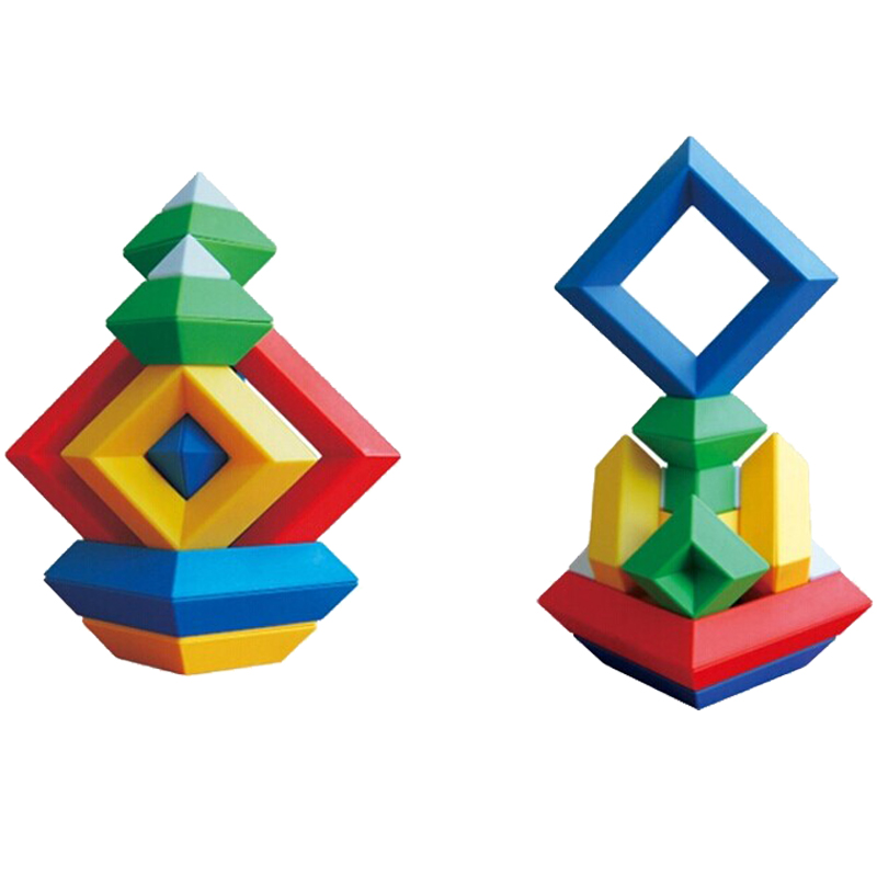 科博 金字塔 智慧智力魔塔菱形积木百变 儿童益智玩具鲁班塔男女 - 图3