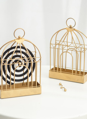 铁艺摆件金色挂式蚊香架