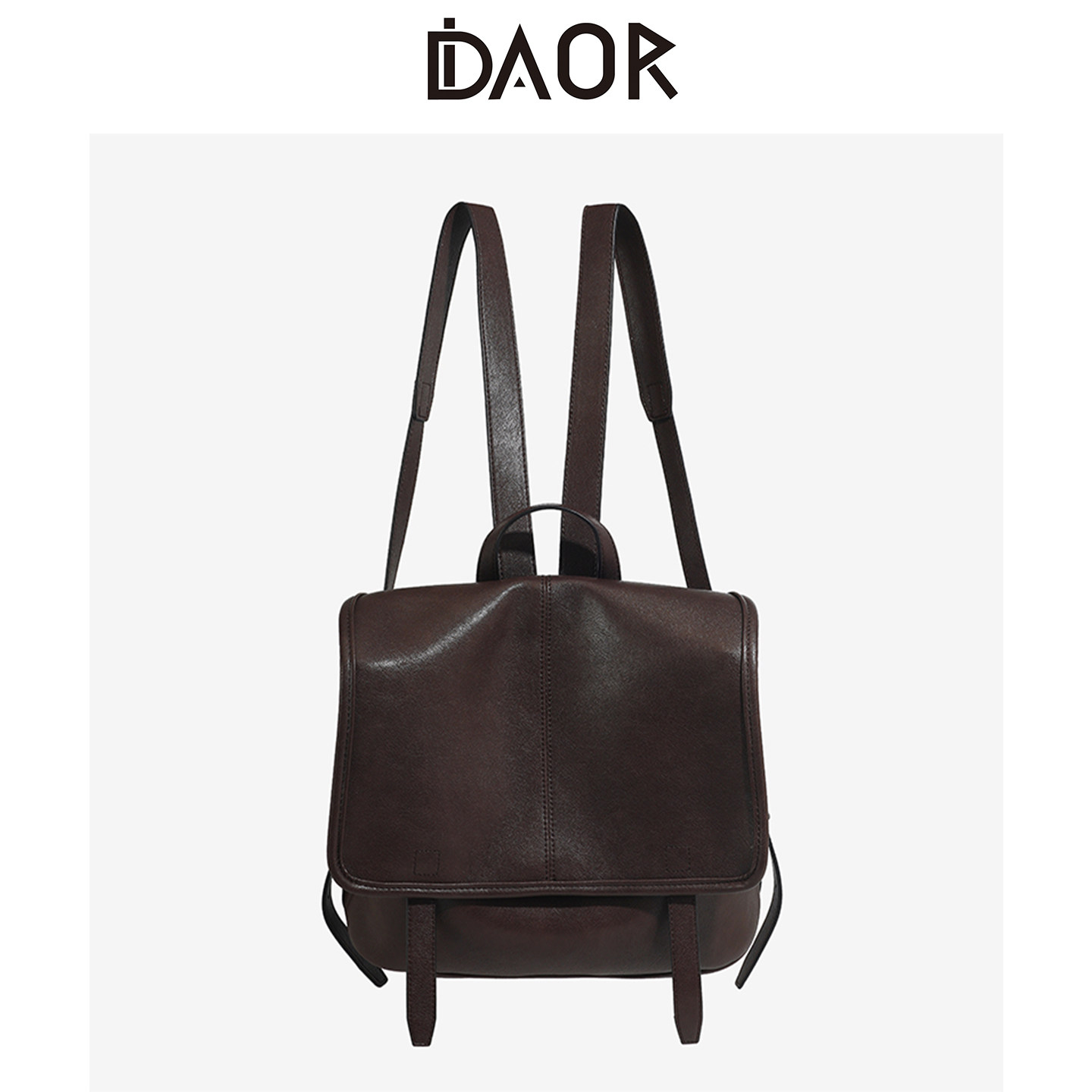 DAOR植鞣羊皮信使系列双肩包女2025新款真皮上班通勤休闲电脑背包 - 图2