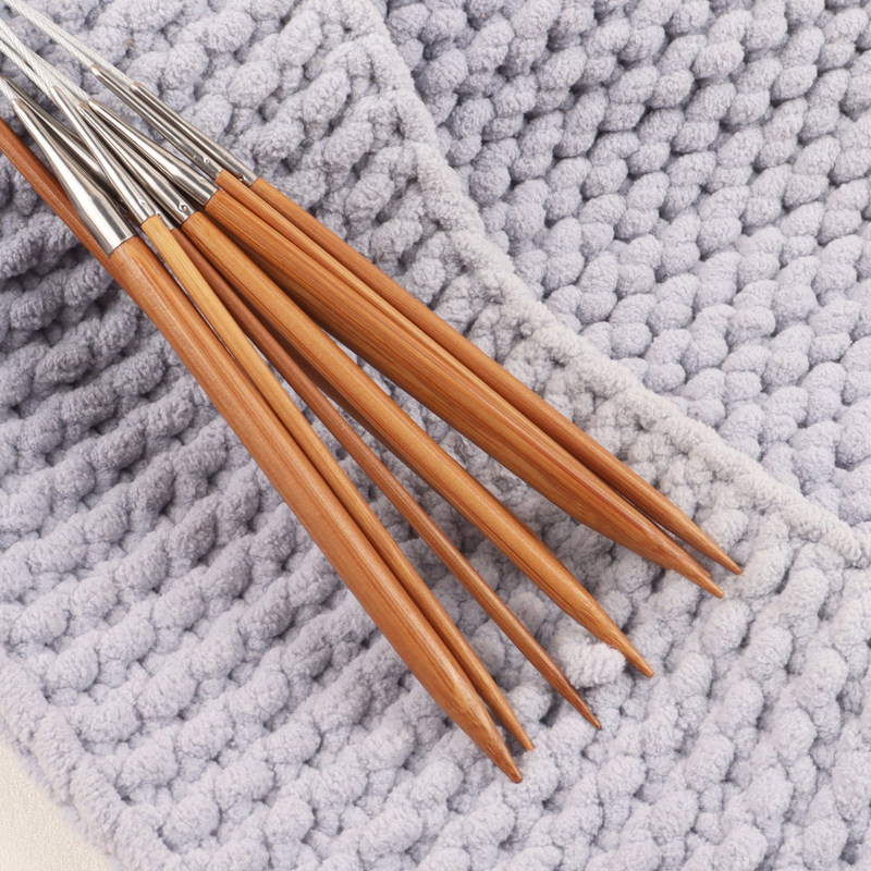 环形毛衣针棒针编织工具套装织围巾打毛衣毛线的针循环针碳化竹针,淘宝优惠券,粉丝福利购,淘宝优惠卷