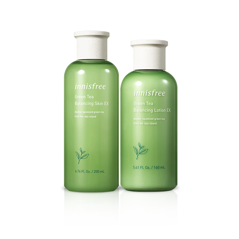 悦诗风吟套装绿茶精粹清爽型水乳 薇美铺海外面部护理套装