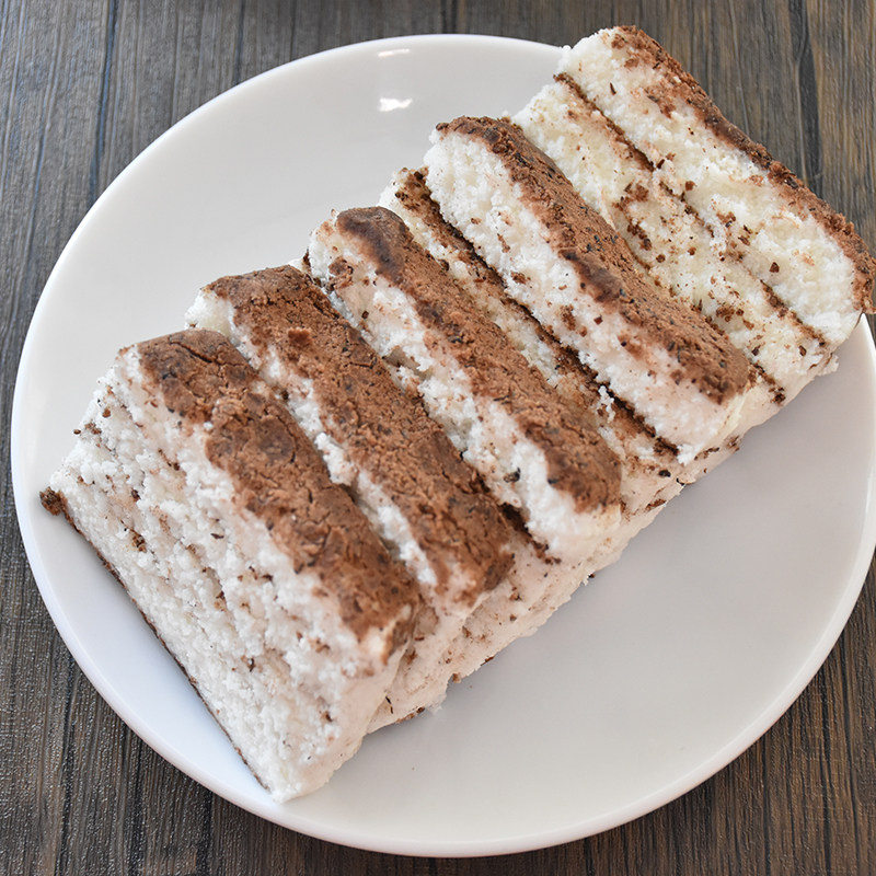 正宗朝鲜族风味小豆白糕伞状散壯糯米糕红豆方糕延边红豆打糕糕点 - 图1