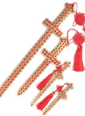 宝剑摆件铜钱剑真品客厅玄关纯铜长款仿古道士金钱剑家居装饰挂件