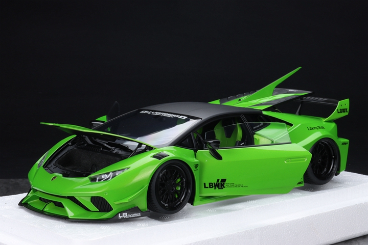 AA奥拓 AUTOart 1:18兰博基尼Huracan GT LB宽体 LP610全开车模-图1