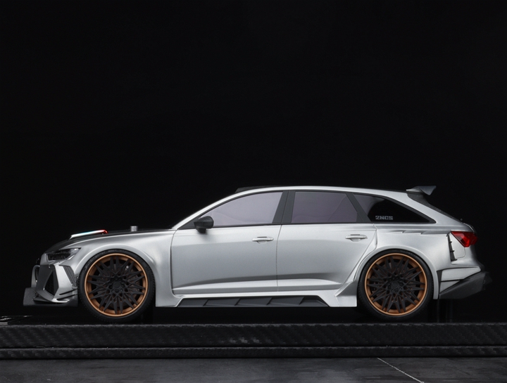 Vip Models 1:18 奥迪 RS6 爆改 搭载跑车引擎 树脂车模 - 图1