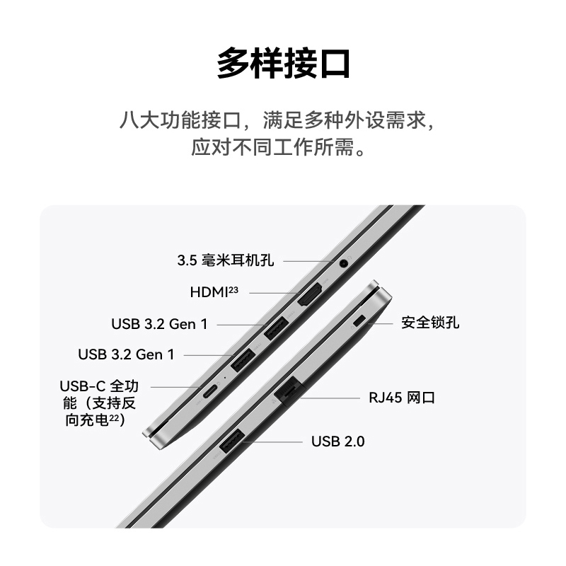 【新品】华为擎云 S520 Gen2笔记本电脑 13代英特尔酷睿处理器 14英寸护眼屏商用轻薄办公电脑官方旗舰店-图1