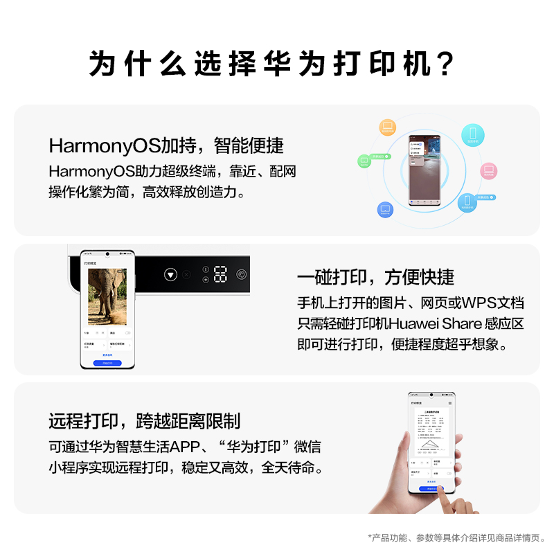 华为PixLab V1畅打版彩色喷墨多功能打印机双面打印一键擦除字迹打印复印一体机家用学生办公扫描一体机-图1