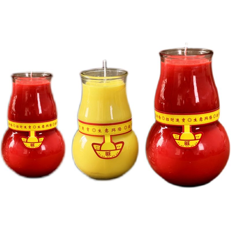 缘益坊葫芦玻璃酥油灯家用供灯福禄寿喜兴旺无烟蜡烛生日过寿无味,淘宝优惠券,粉丝福利购,淘宝优惠卷