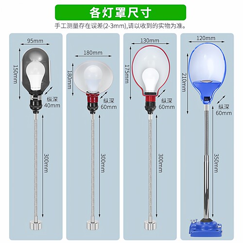 机床工作灯220v数控冲床铣床工业灯罩式车床灯强磁吸铁工作照明灯 - 图0