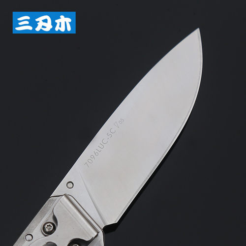 三刃木7096户外折叠刀随身 野外求生防身迷你小刀高硬度军工刀具 - 图0