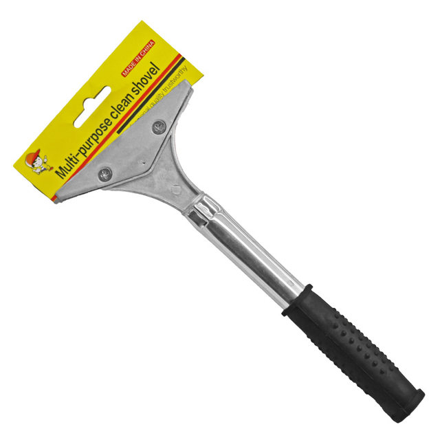 Extended stainless steel cleaning wall tile spade