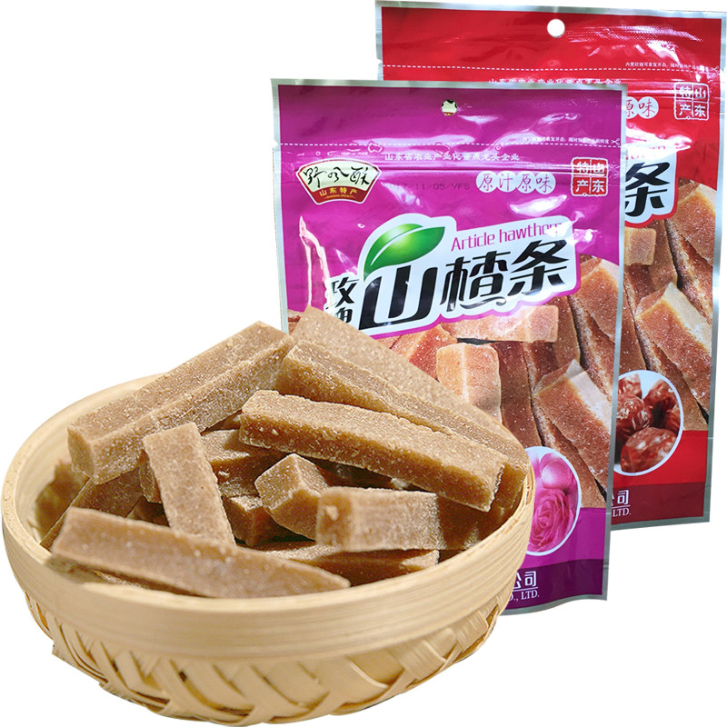 野风酥山东特产260gx2山楂条 野风酥食品山楂类制品