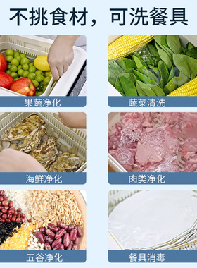 新榜样果蔬清洗机净化器消毒洗菜家用蔬菜水果洗肉去农药残留杀菌