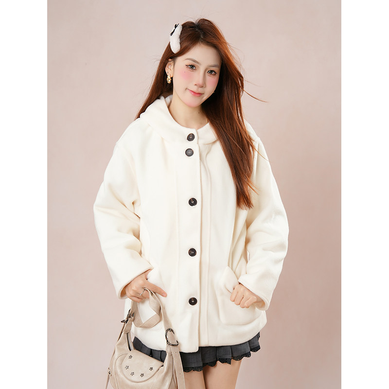 2025新款帕丁顿连帽大衣~简约气质毛呢外套女冬季温柔系呢子大衣,淘宝优惠券,粉丝福利购,淘宝优惠卷