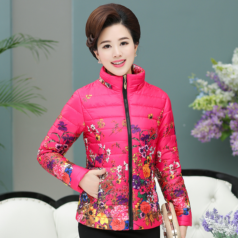 中老年女装秋冬装短款薄羽绒棉棉衣中年妈妈装40一60棉袄棉外套,淘宝优惠券,粉丝福利购,淘宝优惠卷