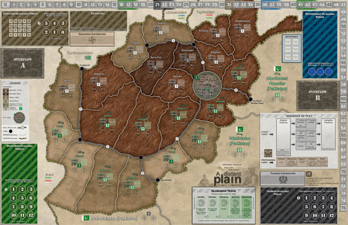 桌游驿站 A Distant Plain Mounted Map挂载棋盘原版尺寸防水牌垫 - 图0