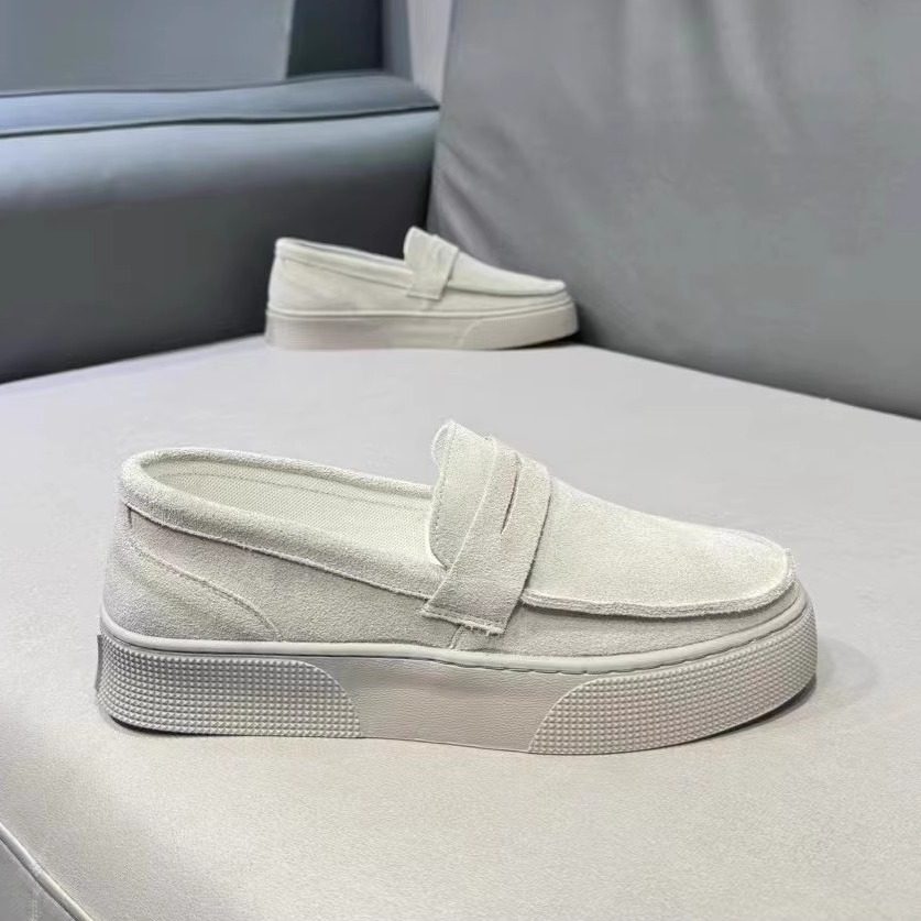 秋季新款磨砂豆豆鞋男士透气厚底舒适乐福鞋一脚蹬皮鞋翻毛皮男鞋,淘宝优惠券,粉丝福利购,淘宝优惠卷