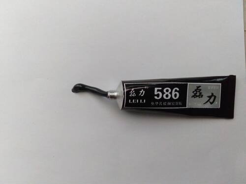 588密封胶 RTV磊力586免垫片硅酮密封胶耐高温红胶黑胶100克60克 - 图2