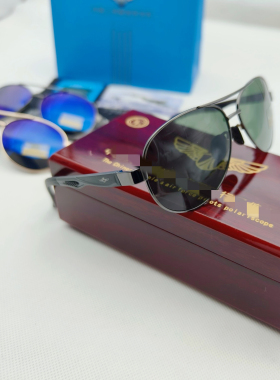 正品7515飞行员太阳镜防强光男女通用旅行高极感太阳镜空勤墨镜