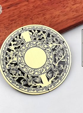 中式仿古纯铜装饰衣柜门板祥云
