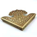 Антикварные медные настольные накладки на углы, латунная медная мебель с аксессуарами, хлеб