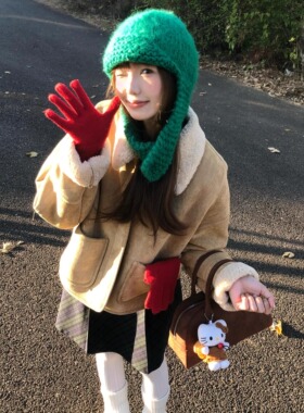 出游针织帽女休闲春秋冬