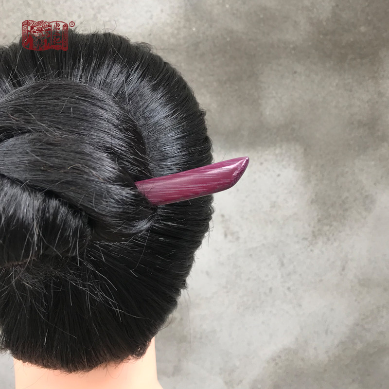 唐三把紫心木簪手工婉约一字簪古风配饰汉服头饰儿童新手盘发簪子,淘宝优惠券,粉丝福利购,淘宝优惠卷