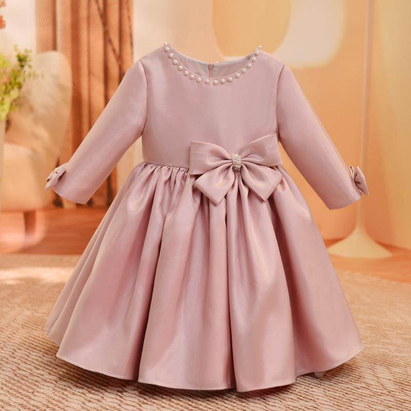 女童礼服春秋儿童装花童公主裙女宝宝周岁生日蓬蓬纱主持人演出服,淘宝优惠券,粉丝福利购,淘宝优惠卷