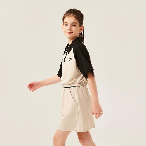 Волейбольная теннисная футбольная форма для настольного тенниса для бадминтона, футболка polo, раздельная юбка на девочку для тренировок, комплект