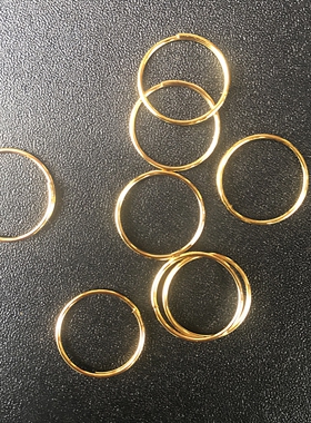 diy不锈钢圈金银扣包邮八角珠