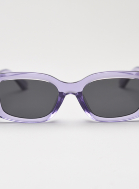 TR90简约粗腿偏光太阳眼镜潮透紫色时尚男女同款墨镜街拍开车遮阳