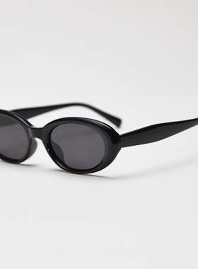 TR90扁圆波尔多红镜框显白复古偏光太阳镜防紫外线遮阳墨镜