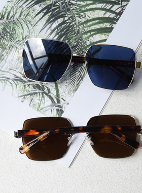 海洋色大方框板材脚偏光墨镜男女司机太阳眼镜潮流高质感墨镜百搭