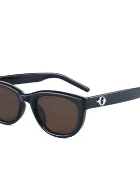 复古猫眼墨镜方圆脸显瘦防紫外线