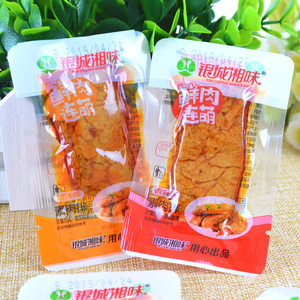 银城湘味素肉排香辣味烧烤手撕素牛肉鲜肉连萌豆干制品素食零食