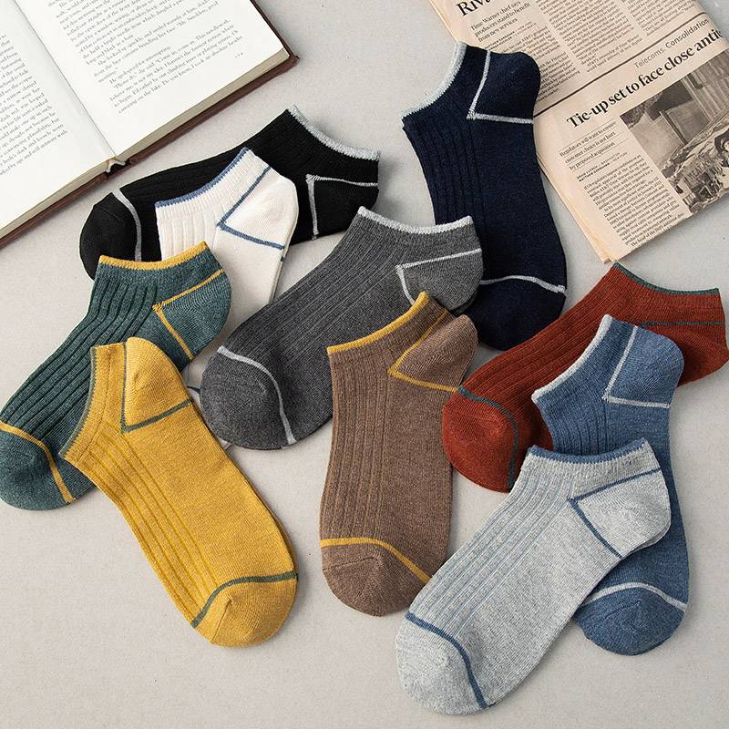 10 pairs] Socks for men with low top solid color summer - 图2