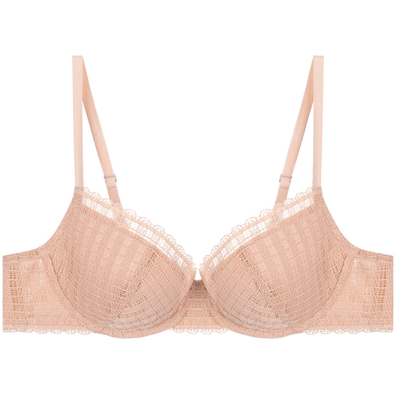 歌力诺薄款浅杯小胸聚拢法式内衣 歌力诺文胸