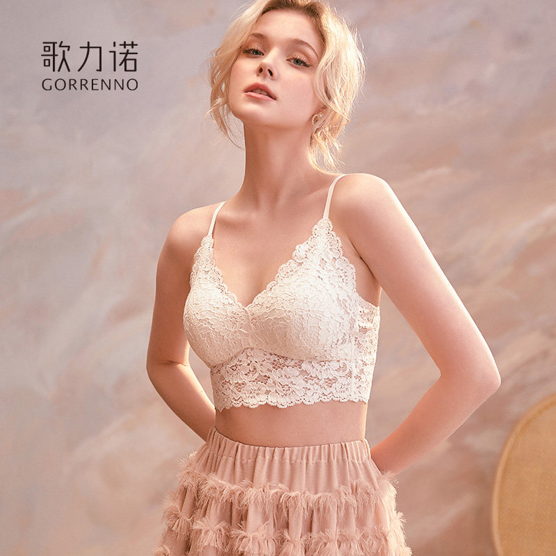 歌力诺无钢圈薄款性感蕾丝法式文胸 歌力诺文胸