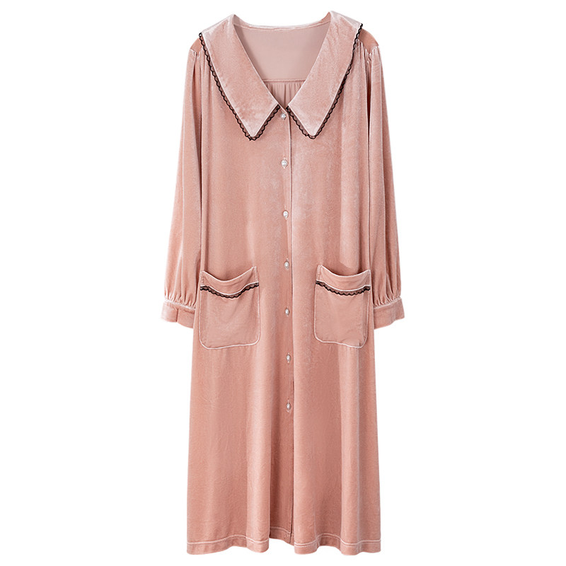 睡袍女款秋冬季长款睡裙珊瑚绒性感睡衣金丝绒家居服丝绒外袍浴袍,淘宝优惠券,粉丝福利购,淘宝优惠卷