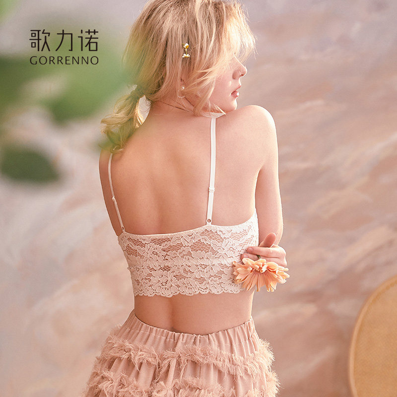 歌力诺无钢圈薄款性感蕾丝法式文胸 歌力诺文胸