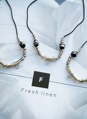 厂价新款手工烧制琉璃珠保色钛钢扣泰国佛牌链子唐卡可调节布绳