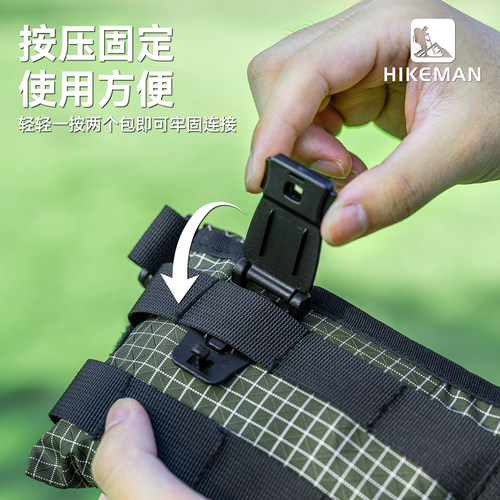 莫利扣molle系统织带连接副包户外战术夹扣压扣背包固定挂扣配件 - 图1