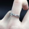 Silver Gypsophila Knotted Plain Ring for Women