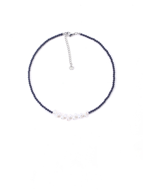 仿珍珠串珠编织项链秋冬毛衣链